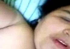 Big beautiful woman exposes her breasts and vagina in a video call
