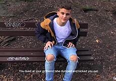 Gay for pay twink European adventure in outdoor settings