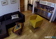 Pretty European girl Jessica Malone gets oiled and fucked in Dirty flix