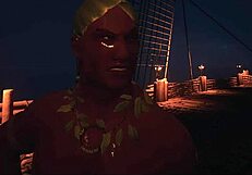 A animated porn movie with an orgy on a deserted island in the middle of the ocean