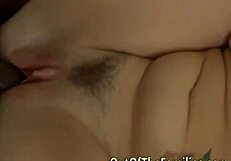 Stepfather's hardcore interracial scene with amateur stepdaughter