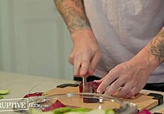 Muscular hunk gets a deepthroat and a big cock