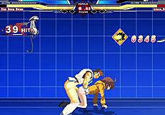Mugen animation: Dongwan vs Reindeer in a hardcore scene