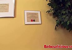 Beautiful woman Rachel Starr has sex with a psychiatrist in Babesalicious