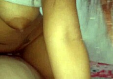 Young Colombian babe gets a big cock surprise
