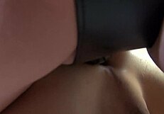 A blonde dominatrix uses a strapon to pleasure an older man by milking his prostate