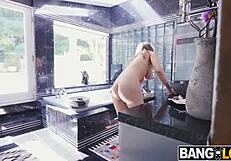 Beautiful brunette Lena Paul and Johnny Love in hot scene