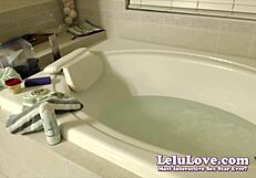 Lelu Love's intimate pussy shave on homemade webcam show