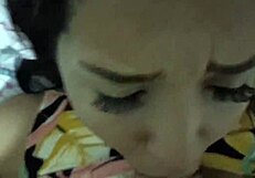 Young Asian girl gets pounded by her well-endowed boyfriend