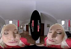 Beautiful blonde makes an arrangement and gets satisfied in a POV video