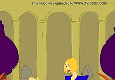 Animated erotic tale of a polyamorous king and queen, featuring Kendall Girl