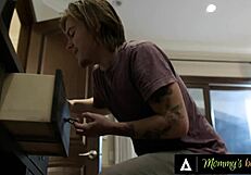 Hot milf Lauren Phillips caught in steamy gay threesome