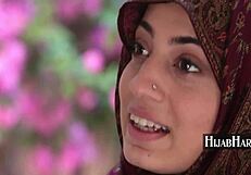 Muslim hijab-clad woman meets every black man in town