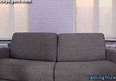 Newbie gets a facial in this fakecasting video