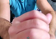 step gay dad caught sniffing socks, jerks me off to finish!