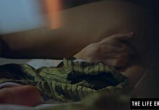Big-boobed MILF has a rough solo erotic experience