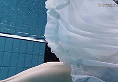 Andrejka’s amazing stunts under the water in a hot scene