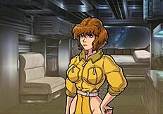 April O’Neil and other hot anime characters in a porn game with big tits and boobs
