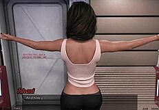 3D animated game with black MILF and monster cock