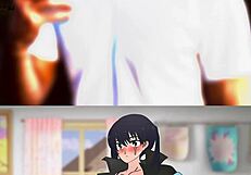 Hentai featuring perfume for growth on 2D anime girl