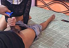 Beautiful Asian teen rides big cock in romantic POV sex