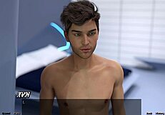 3D game with a blonde virgin and her step-sister