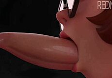Scooby-Doo and Velma in a hot 3D animated hentai video
