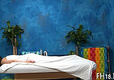 Images of a sensual massage with a happy ending