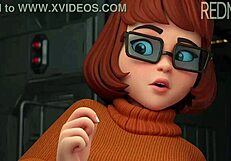 Scooby-Doo and Velma in a hot 3D animated hentai video