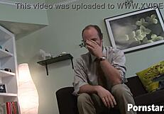 Amber Rayne has a deep throat and gets fucked in front of her husband who is willing to be a cuckold