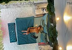 Monika Fox strips and reveals her beautiful body