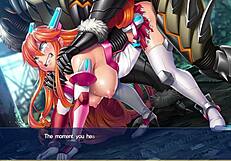 Heroine Miki's transformation in Seigi no Henshin with English subtitles and a creampie scene