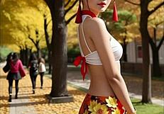 Beautiful Japanese teen in festive XXX action - Chiasa