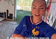 French sluts suck strangers for Euro 2024 bucksake fun