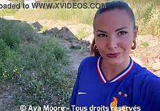 French sluts suck strangers for Euro 2024 bucksake fun