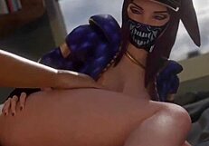 3D animated porn with music from PMV