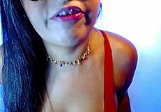 Big tits and ass getting pounded by machine in JOI video with handjob instructions