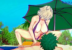 Intense scenes with Himiko Toga and Mitsuki Bakugo