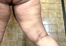 Big ass Latina nurse pees in hospital bathroom