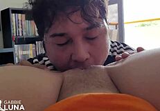 Skinny teen gets her ass fucked and filled with cum