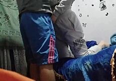 Young amateur with big cock has rough anal sex