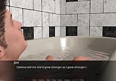 Beautiful arrangement of love and submission in a porn cartoon