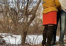 Amateur chubby mom-in-law helps with pee and gets naughty in doggy style