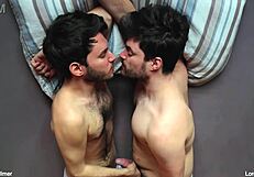 College boys pleasure each other in gay scene