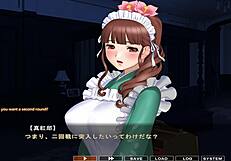 Hentai video of Hozuki from the porn game Maid-san to Boin Game