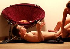 Big natural tits bouncing while being fucked in the ass
