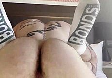 Fat bear gets a rough anal fuck at home