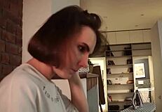 Hot sex with an amateur in a hotel room with a stranger