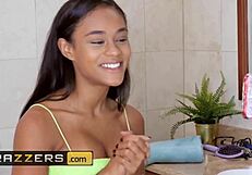 Brazen babe scarlit scandal deepthroats and rides big cock