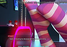 3D animated movie night with Name88s’ hot blonde babe
